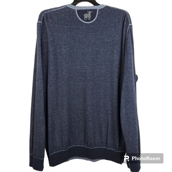 Raffi Mens 2-in-1 Reversible Long Sleeve Henley Shirt Size Large - Picture 12 of 13